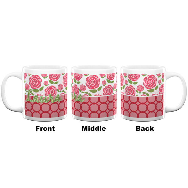 Roses Coffee Mug - 20 oz - White APPROVAL