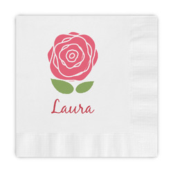 Roses Embossed Decorative Napkins (Personalized)