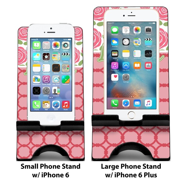 Roses Compare Phone Stand Sizes - with iPhones