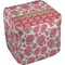 Roses Cube Poof Ottoman (Top)