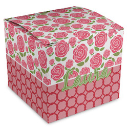 Roses Cube Favor Gift Boxes (Personalized)