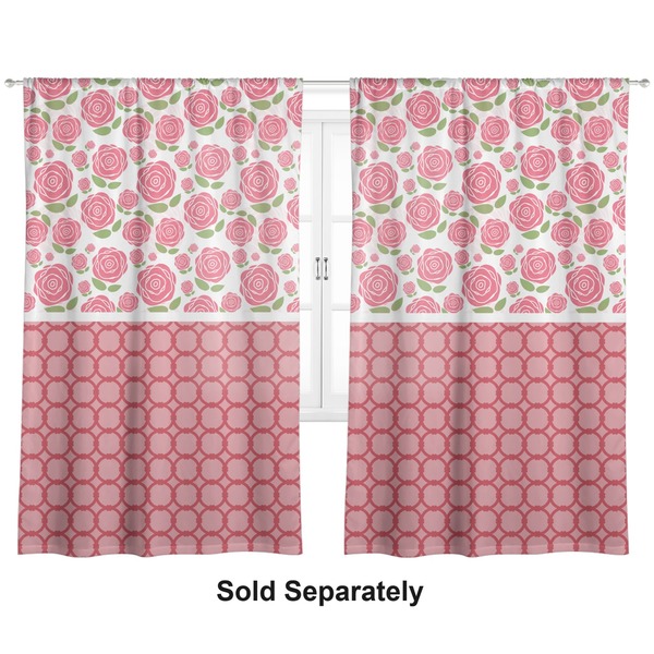 Custom Roses Curtain Panel - Custom Size