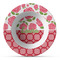 Roses Plastic Bowl - Microwave Safe - Composite Polymer (Personalized)