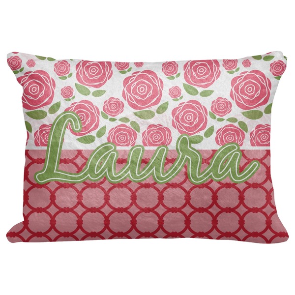 Custom Roses Decorative Baby Pillowcase - 16"x12" (Personalized)