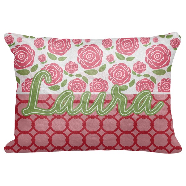 Custom Roses Decorative Baby Pillowcase - 16"x12" (Personalized)