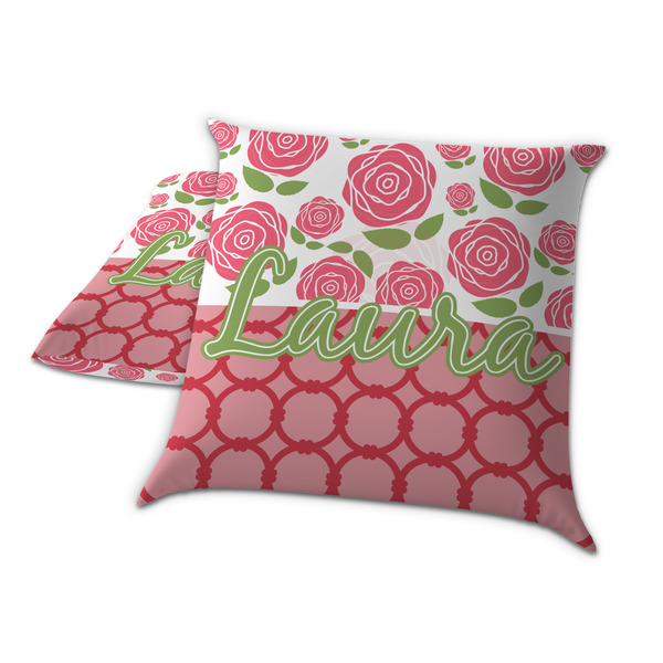 Roses Decorative Pillow Case - TWO