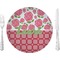Roses 10" Glass Lunch / Dinner Plates - Single or Set (Personalized)
