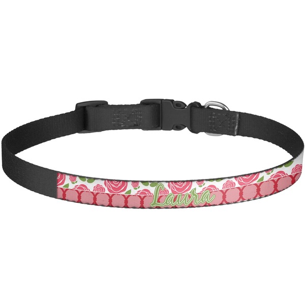 Custom Roses Dog Collar - Large (Personalized)