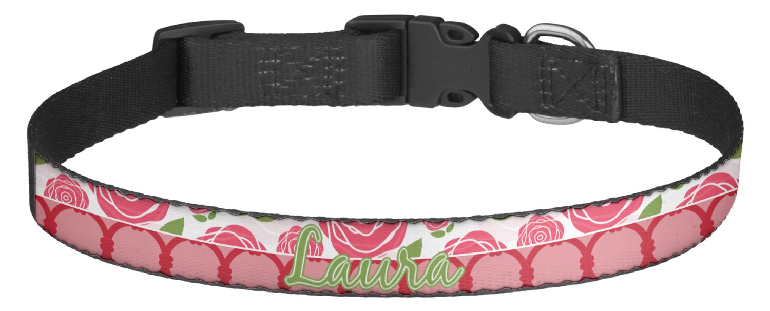 Roses Dog Collar Multiple Sizes (Personalized) YouCustomizeIt