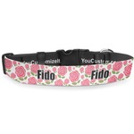Roses Deluxe Dog Collar - Extra Large (16" to 27") (Personalized)