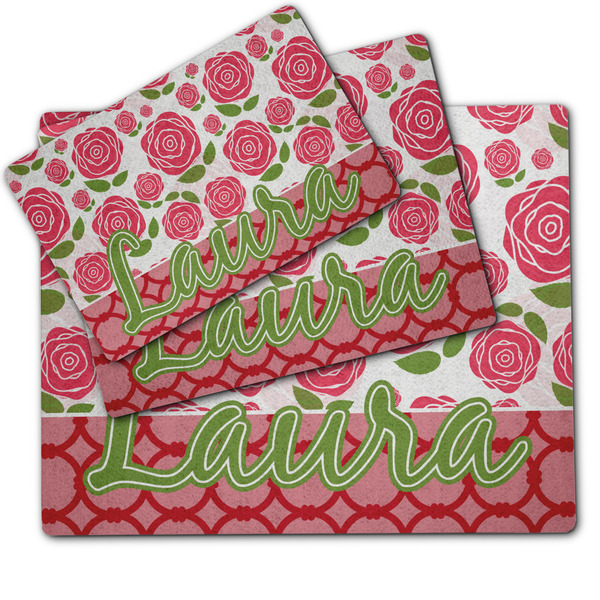 Roses Dog Food Mat - MAIN (sm, med, lrg)