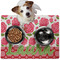 Roses Dog Food Mat - Medium LIFESTYLE