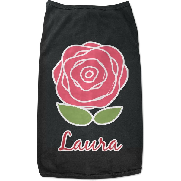 Custom Roses Black Pet Shirt (Personalized)