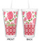 Roses Double Wall Tumbler with Straw - Approval
