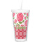 Roses Double Wall Tumbler with Straw (Personalized)