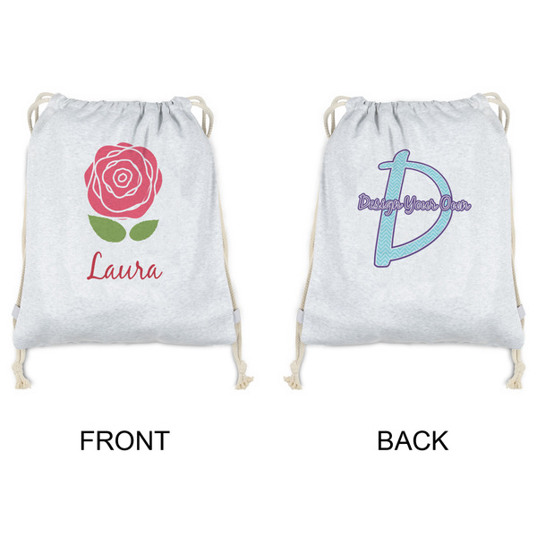 Roses Drawstring Backpacks - Sweatshirt Fleece - Double Sided - APPROVAL