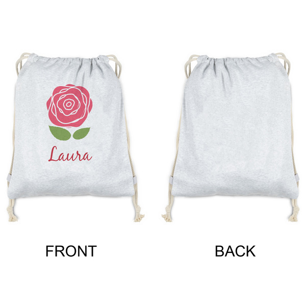 Roses Drawstring Backpacks - Sweatshirt Fleece - Single Sided - APPROVAL