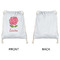 Roses Drawstring Backpacks - Sweatshirt Fleece - Single Sided - APPROVAL
