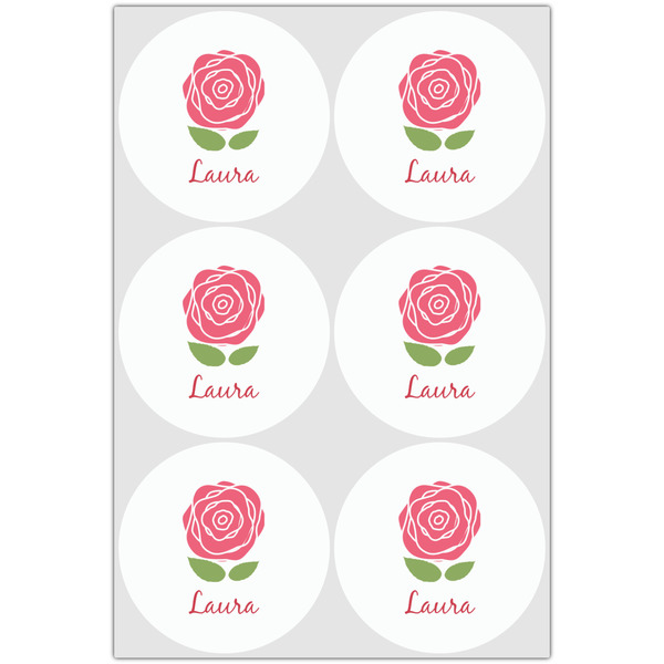 Roses Drink Topper - XLarge - Set of 6