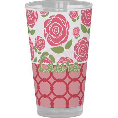 Roses Pint Glass - Full Color (Personalized)