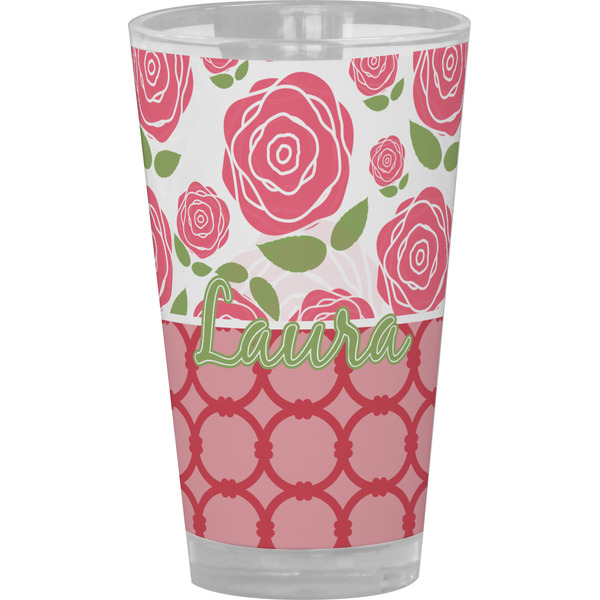 Custom Roses Pint Glass - Full Color (Personalized)