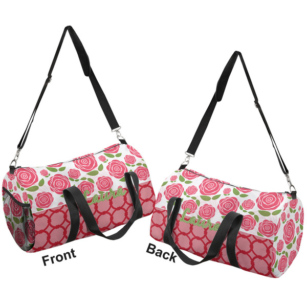 Roses Duffle bag small front and back sides