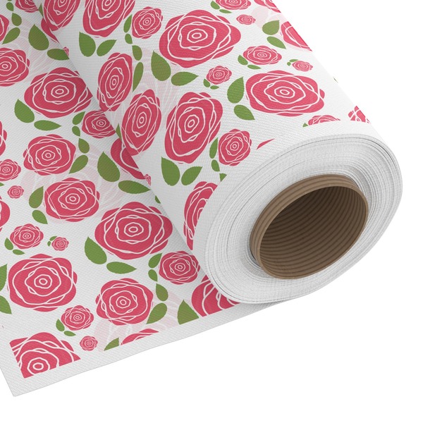 Custom Roses Fabric by the Yard - Spun Polyester Poplin
