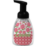 Roses Foam Soap Bottle - Black (Personalized)