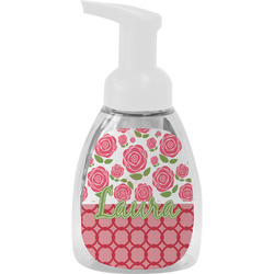 Roses Foam Soap Bottle - White (Personalized)