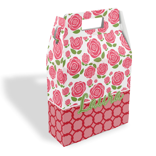 Custom Roses Gable Favor Box (Personalized)