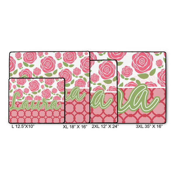 Roses Gaming Mats - SIZE CHART