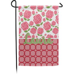 Roses Small Garden Flag - Single Sided w/ Name or Text