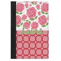 Roses Genuine Leather Passport Cover (Personalized)