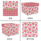 Roses Gift Boxes with Lid - Canvas Wrapped - Large - Approval