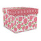 Roses Gift Boxes with Lid - Canvas Wrapped - Large - Front/Main