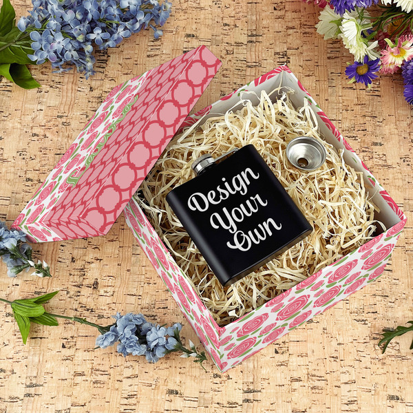 Roses Gift Boxes with Lid - Canvas Wrapped - Large - In Context