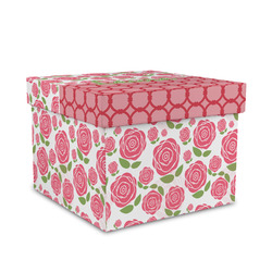 Roses Gift Box with Lid - Canvas Wrapped - Medium (Personalized)