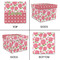 Roses Gift Boxes with Lid - Canvas Wrapped - Small - Approval