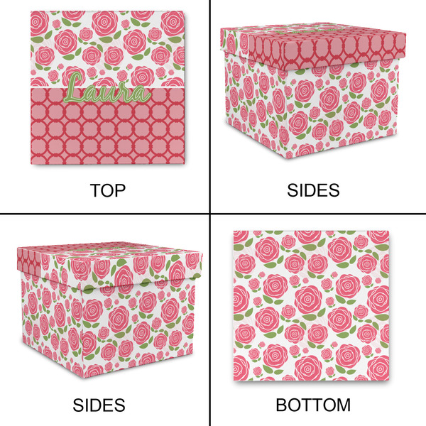 Roses Gift Boxes with Lid - Canvas Wrapped - X-Large - Approval