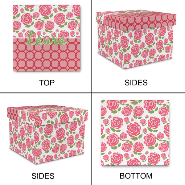 Roses Gift Boxes with Lid - Canvas Wrapped - XX-Large - Approval
