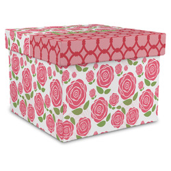 Roses Gift Box with Lid - Canvas Wrapped - XX-Large (Personalized)