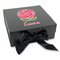 Roses Gift Boxes with Magnetic Lid - Black - Front (angle)