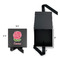 Roses Gift Boxes with Magnetic Lid - Black - Open & Closed