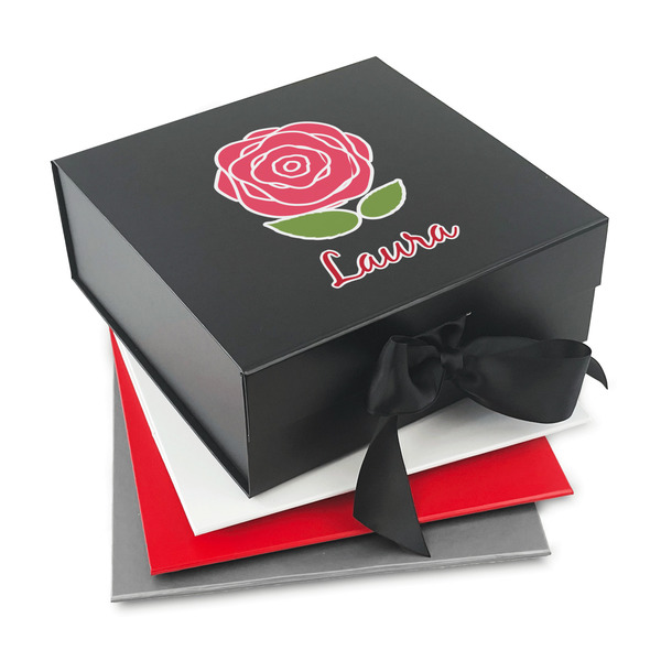 Custom Roses Gift Box with Magnetic Lid (Personalized)