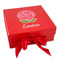 Roses Gift Box with Magnetic Lid - Red (Personalized)
