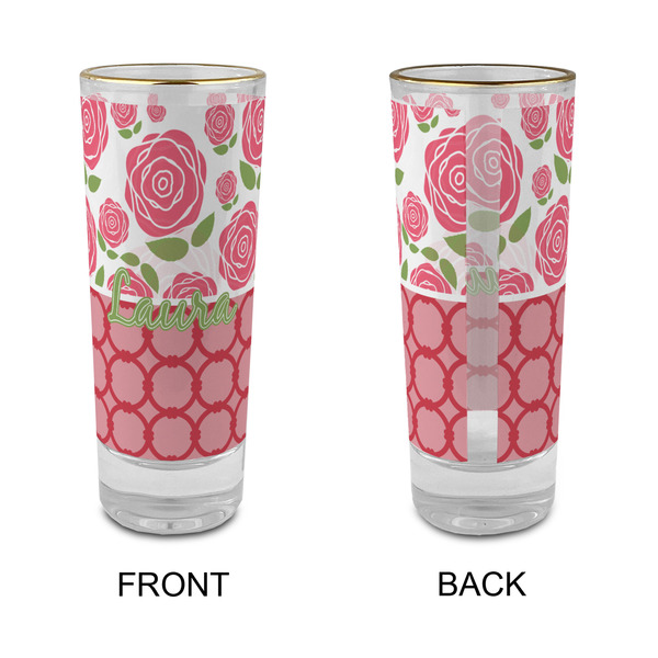 Roses Glass Shot Glass - 2 oz - Single - APPROVAL