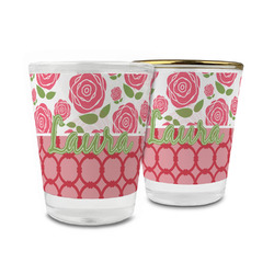 Roses Glass Shot Glass - 1.5 oz (Personalized)