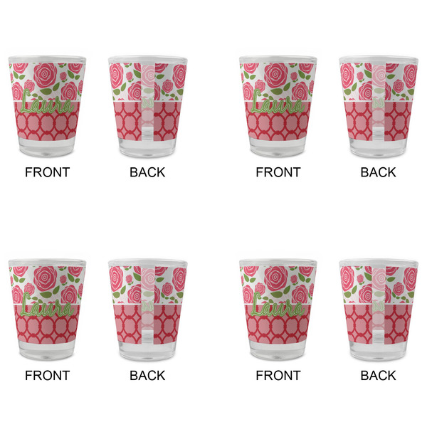 Roses Glass Shot Glass - Standard - Set of 4 - APPROVAL