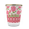 Roses Glass Shot Glass - 1.5 oz - with Gold Rim - Set of 4 (Personalized)