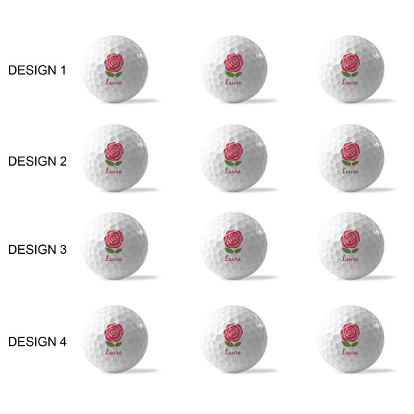 Roses Golf Balls - Generic - Set of 12 - APPROVAL